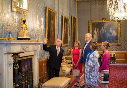 Visitors enjoying an Exclusive Evening Tour of Windsor Castle