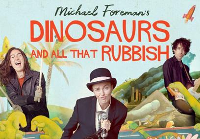 Dinosaurs and all the rubbish event poster