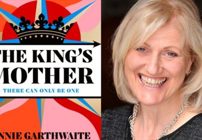 Author Annie Garthwaite with her new novel The King's Mother