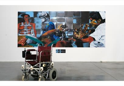 Donald Rodney artwork in gallery