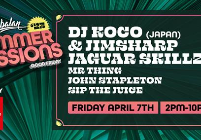DJ Koco (Japan) & Jim Sharp plus Jaguar Skills