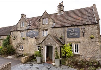 The outside of the Crown pub at Tolldown