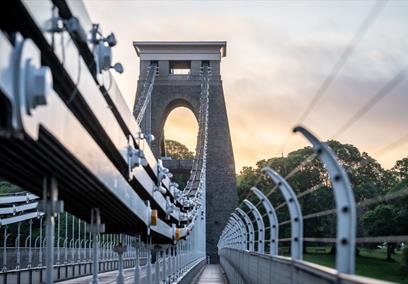 Clifton Suspension Bridge at dusk