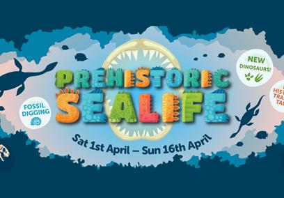 Prehistoric Sealife at Bristol Aquarium posterr