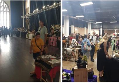 2 images of an alternative market