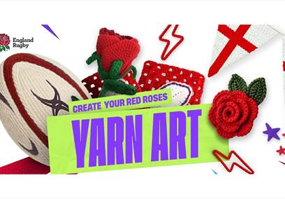 Join the Red Roses Yarn Art project to celebrate the Women’s Rugby World Cup which is coming to Bristol this summer!