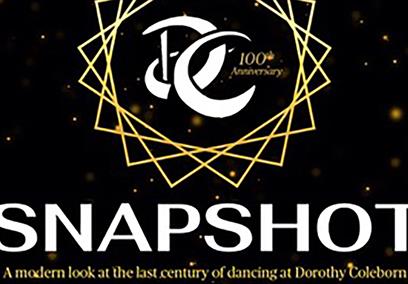 The Dorothy Coleborn logo with the words 'Snapshot - a modern look at the last century of dancing' underneath