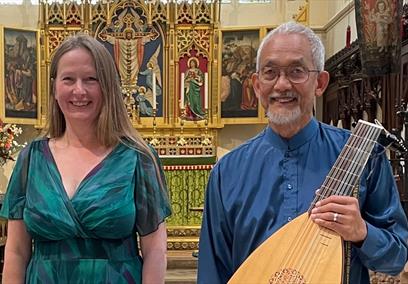 Alice Simmons and Din Ghani at St Mary's Bathwock