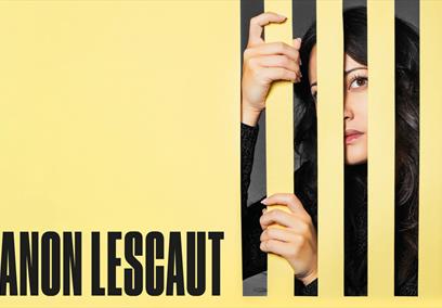 Woman in between yellow strips