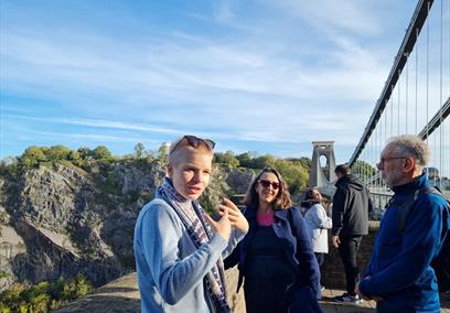 Group next to Clifton Suspension Bridge