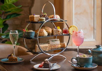 Afternoon tea setup