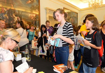 Book signing at Bath Children's Literature Festival
