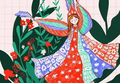 Magical Woodland Mural Painting
