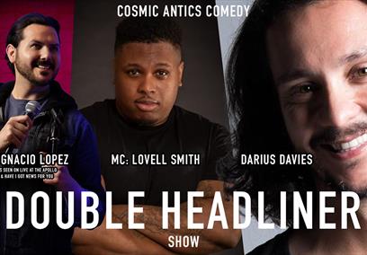 Cosmic Antics Comedy poster