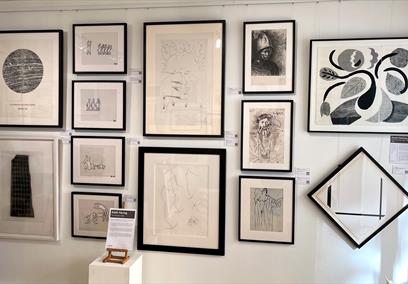 'Monochrome' installed at Hidden Gallery