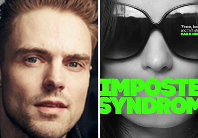Author Joseph Knox with his book, Imposter Syndrome