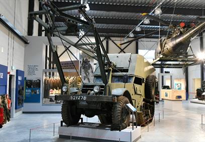 View inside REME around the world Half track Scout uniforms Cropped