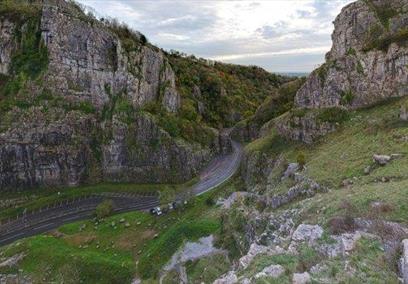 Cheddar Gorge North Somerset caves cliffs