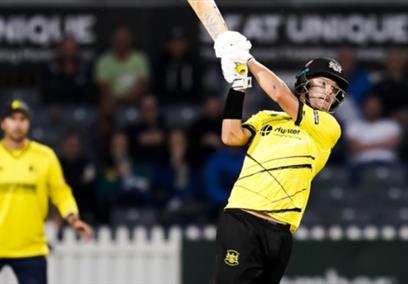 Cricket player batting
