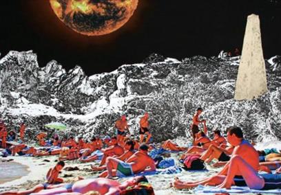 Artwork in space, credit: Susan Eyre, Sun Factor