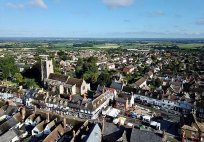 Highworth town from above