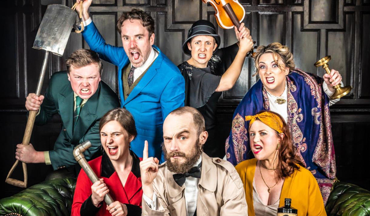 A group of actors dressed in costume for Murder She Didn't write
