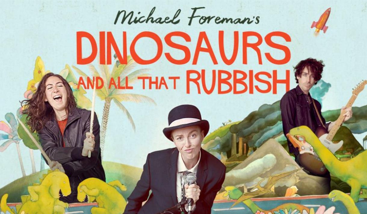 Dinosaurs and all the rubbish event poster