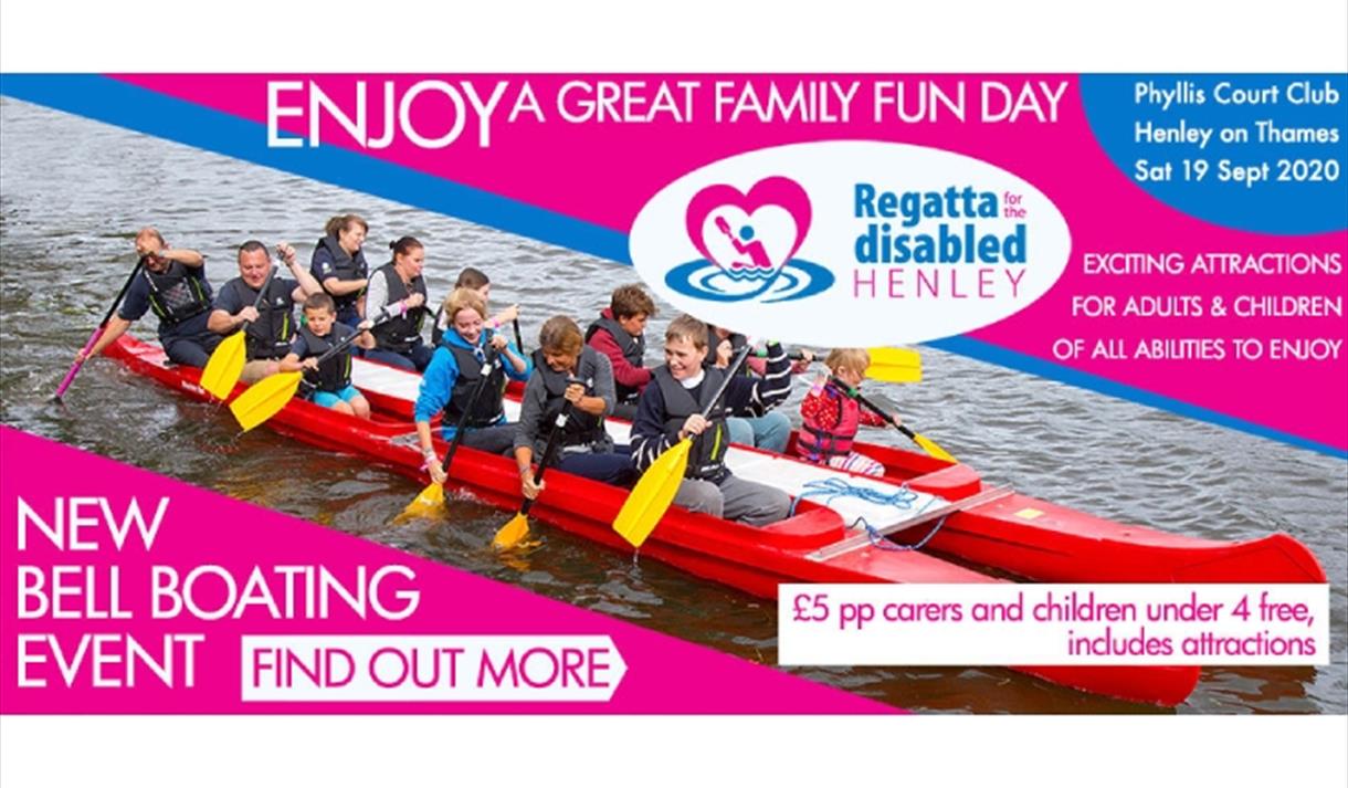 Advert for the Regatta for the Disabled - a great family day out.