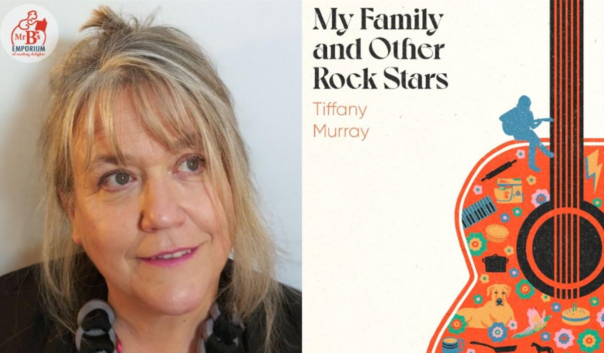 Tiffany Murray with her book My Family and Other Rock Stars