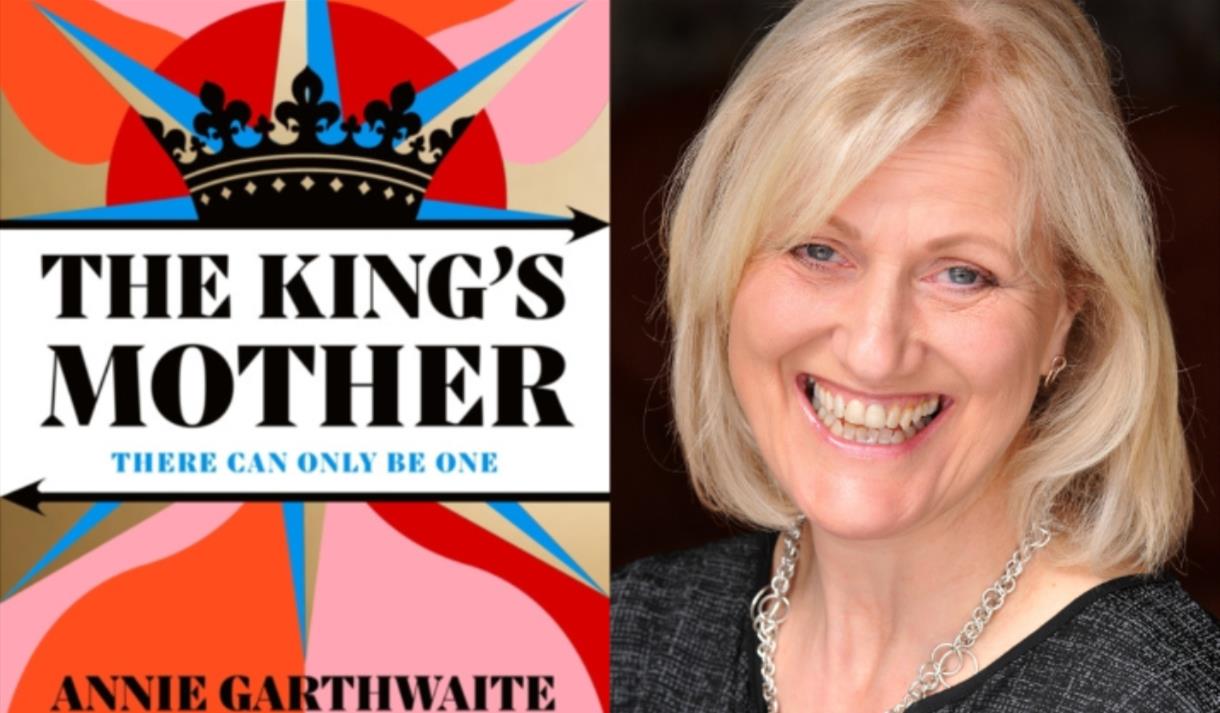 Author Annie Garthwaite with her new novel The King's Mother