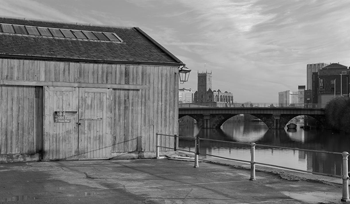 View of Bristol Bridge from Welsh Back