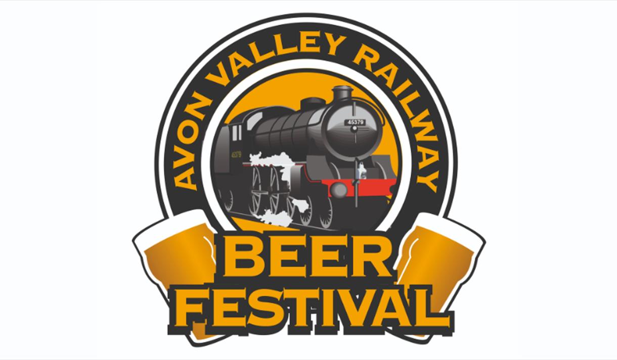 Avon Valley Railway logo with Beer Fesival written in gold underneath