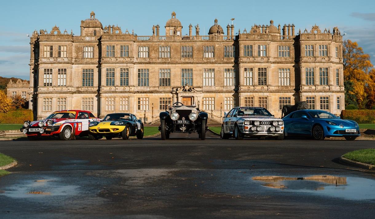 Motor Show Weekender, Vintage and Race cars outside Longleat House