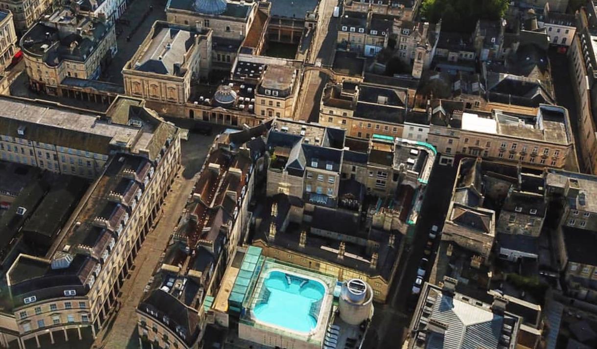 Therrmae Bath Spa from above