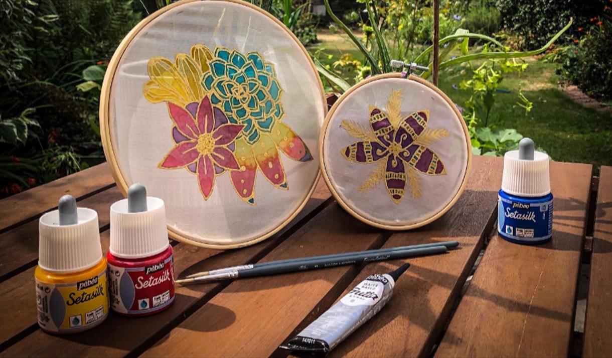 Silk painting