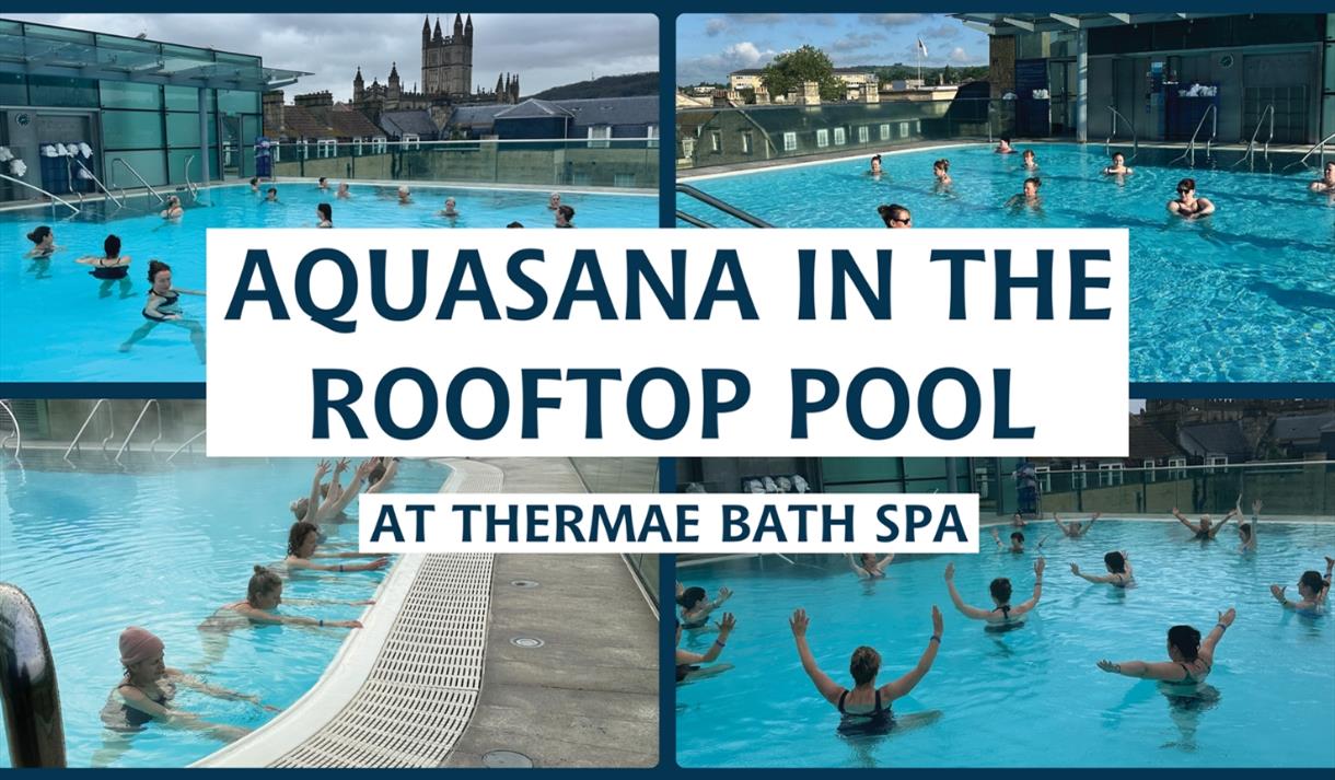 Aquasana session in the Rooftop Pool at the Thermae Bath Spa