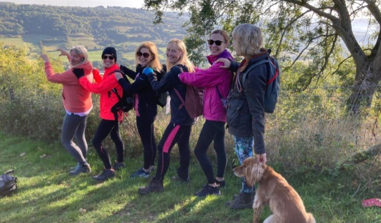 Participants enjoying the Circuit of Bath Walk