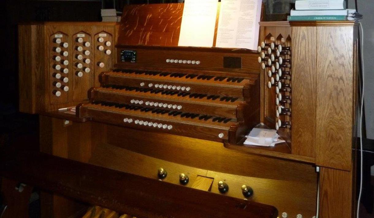 The organ at St. John's