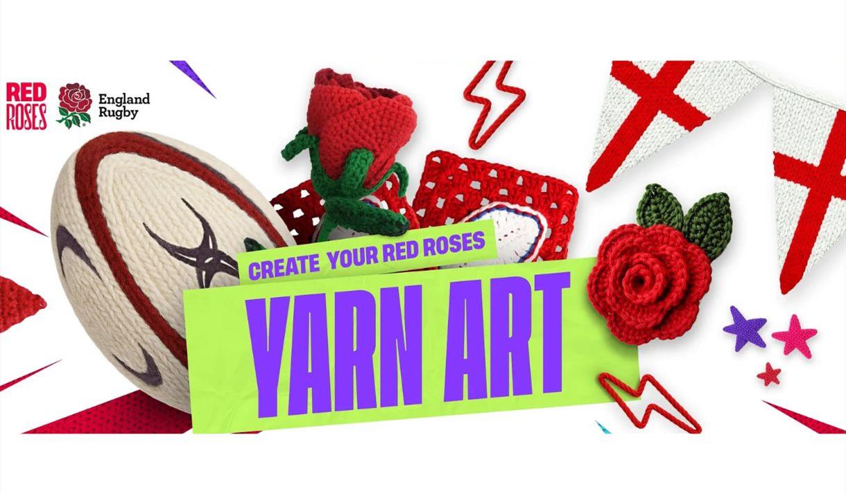 Join the Red Roses Yarn Art project to celebrate the Women’s Rugby World Cup which is coming to Bristol this summer!