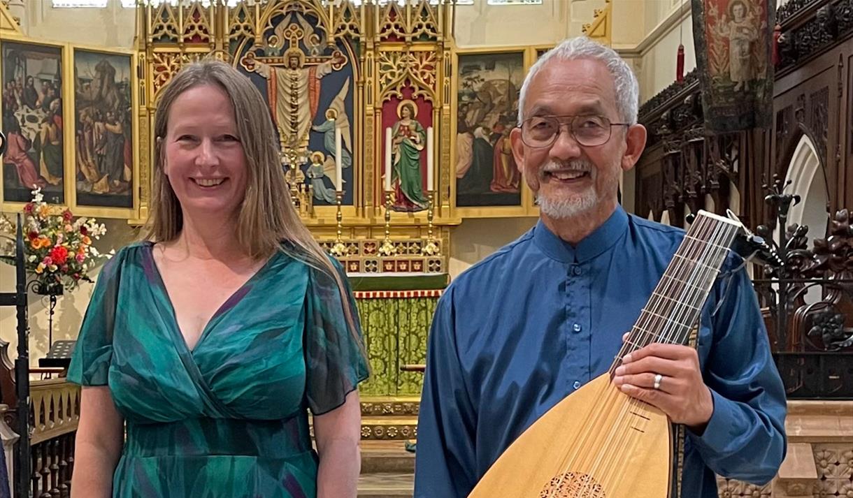Alice Simmons and Din Ghani at St Mary's Bathwock