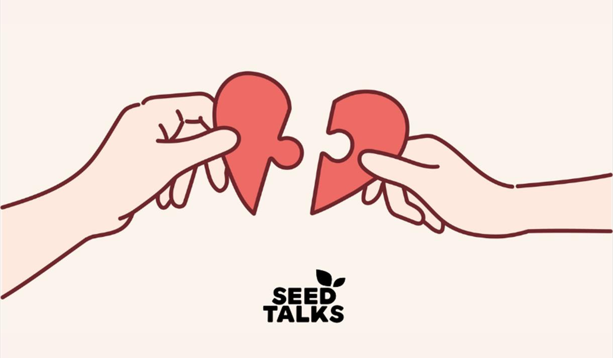 2 hands pulling apart a heart