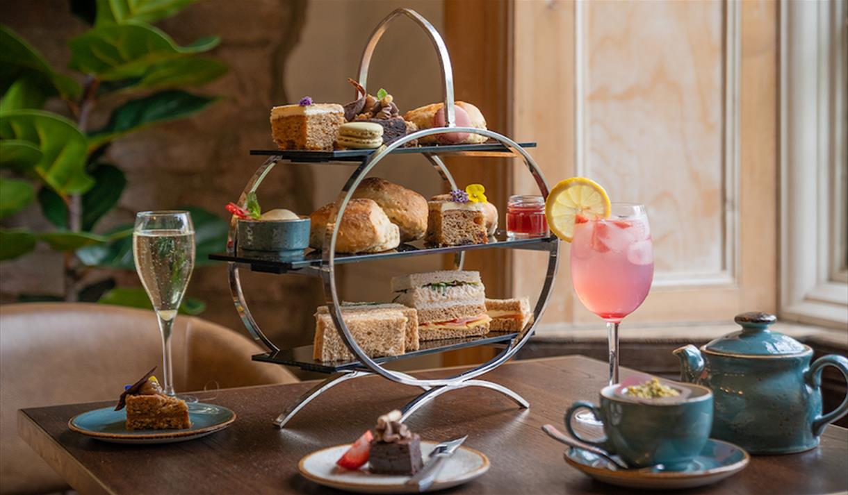 Afternoon tea setup