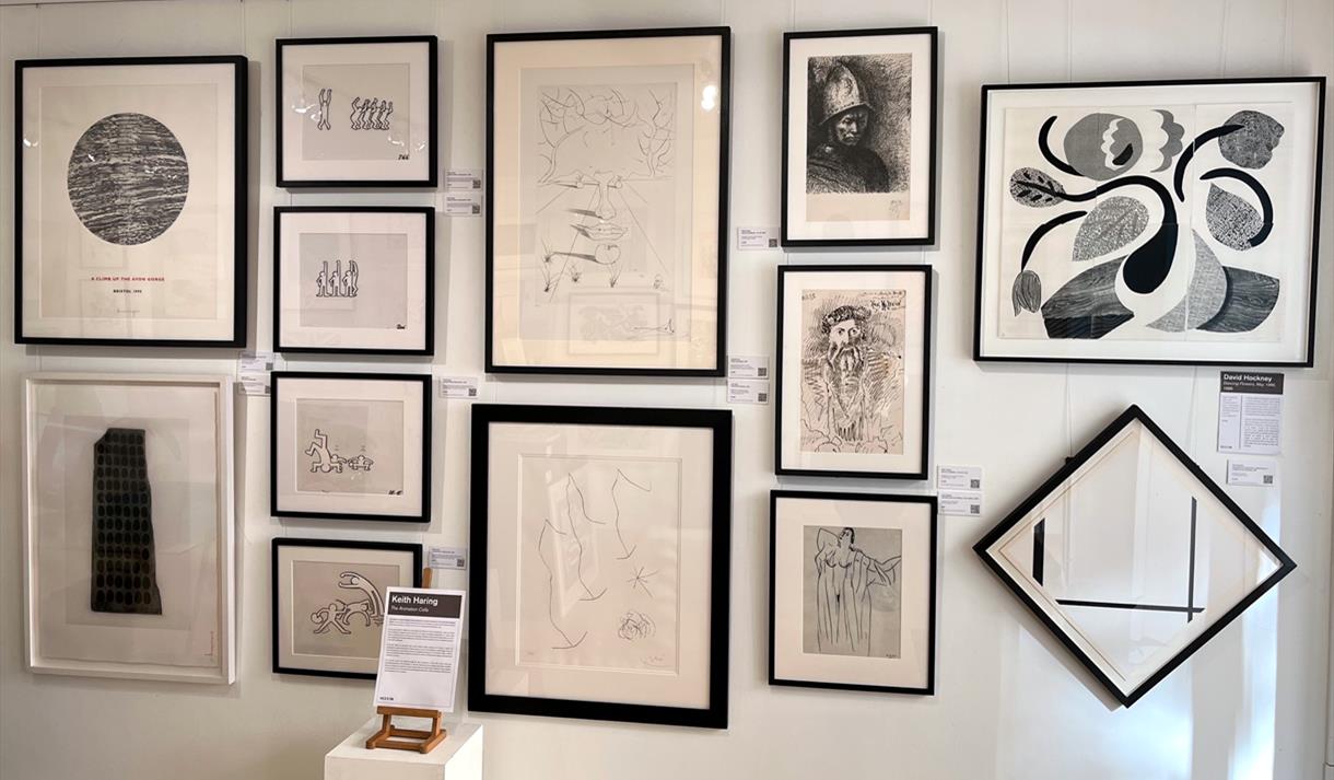 'Monochrome' installed at Hidden Gallery