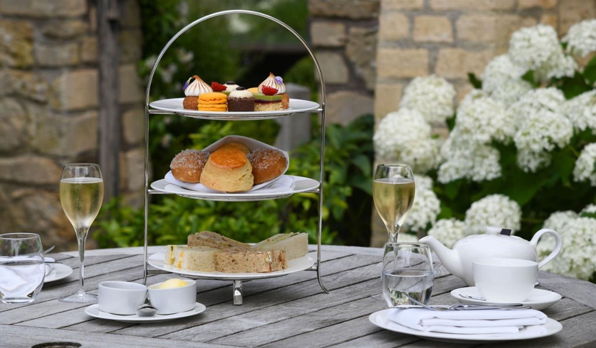 One of the afternoon teas served at the Royal Crescent Hotel & Spa in Bath