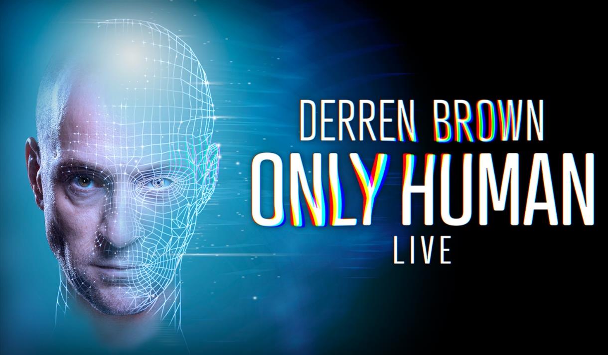 A publicity poster for Derren Brown's show Only Human at The Bristol Hippodrome