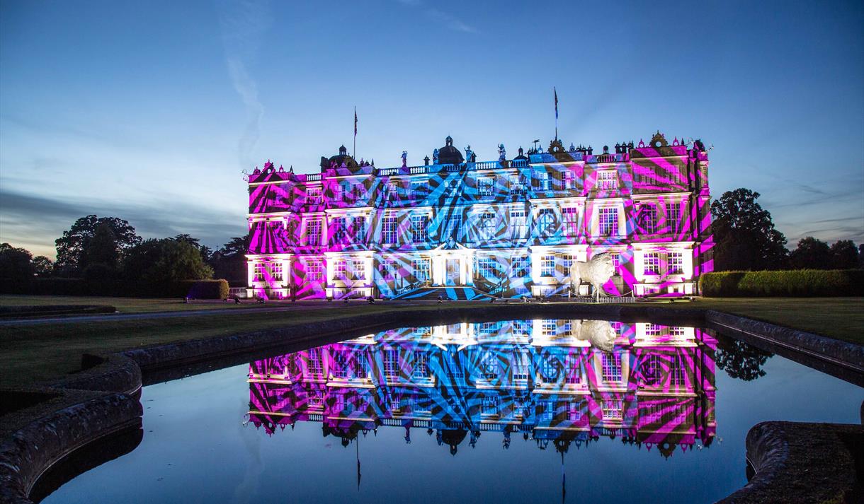 Longleat House illuminated
