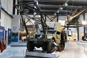 View inside REME around the world Half track Scout uniforms Cropped