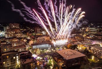 Aerial view of Maidenhead Christmas Lights Switch-on