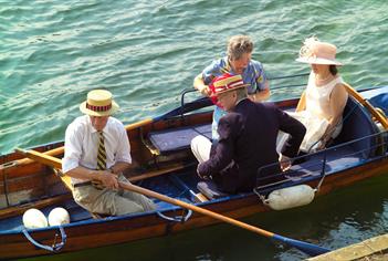 Private boat at Henley Royal Regatta