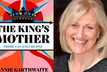 Author Annie Garthwaite with her new novel The King's Mother